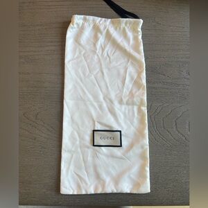 Gucci White Dust Bag